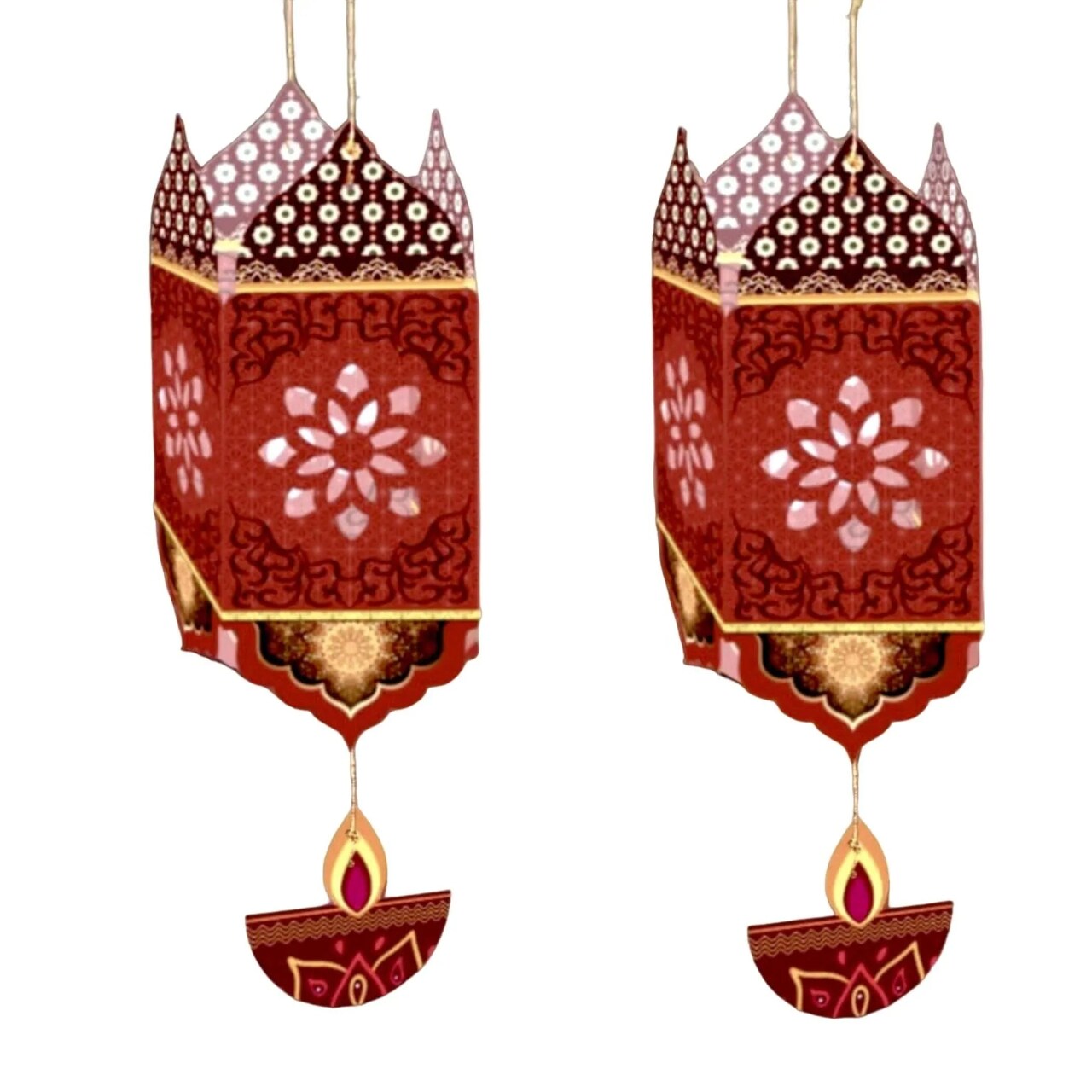 2 Ct Diy Diwali Lantern Craft, Diwali Decoration, Diwali Gift, Diwali Kids, Diy Paper Lantern, Lantern Kit, Deepawali Decor